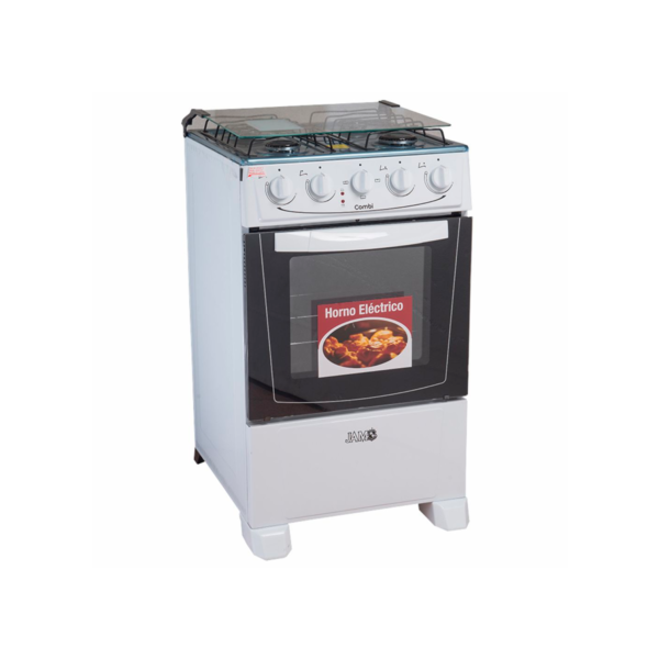 COCINA JAM MOD. COMBI 4H CON HORNO ELECTRICO BLANCA