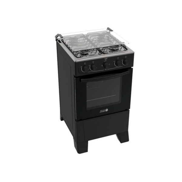 COCINA JAM MOD. COMBI 4H CON HORNO ELECTRICO NEGRO